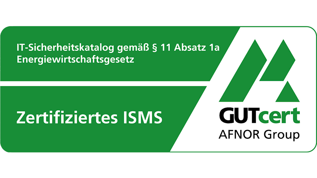 Zertifiziertes ISMS nach §11 Abs. 1a EnWG. GUTcert, AFNOR Group.