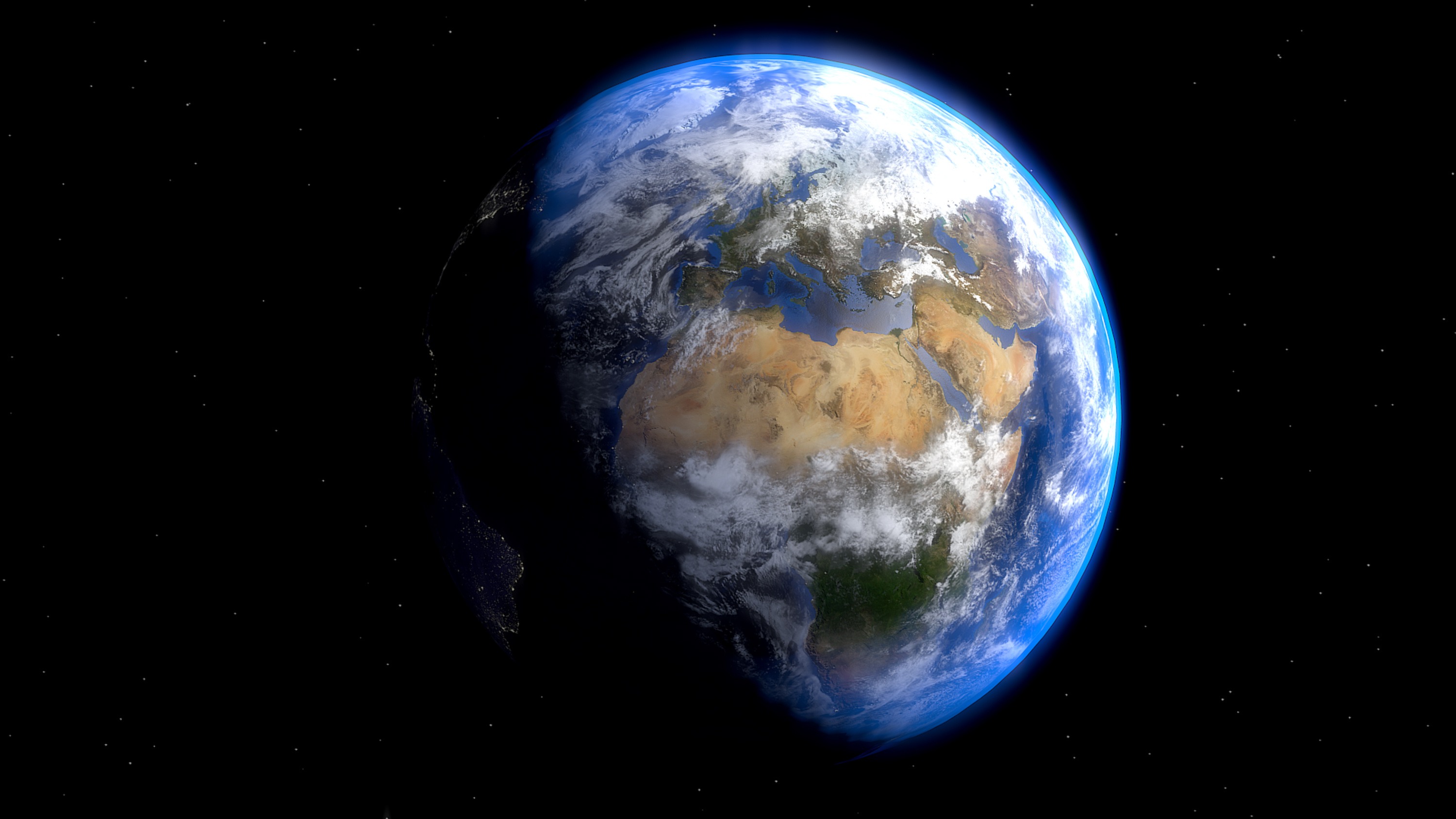 Der Planet Erde aus dem Weltraum.