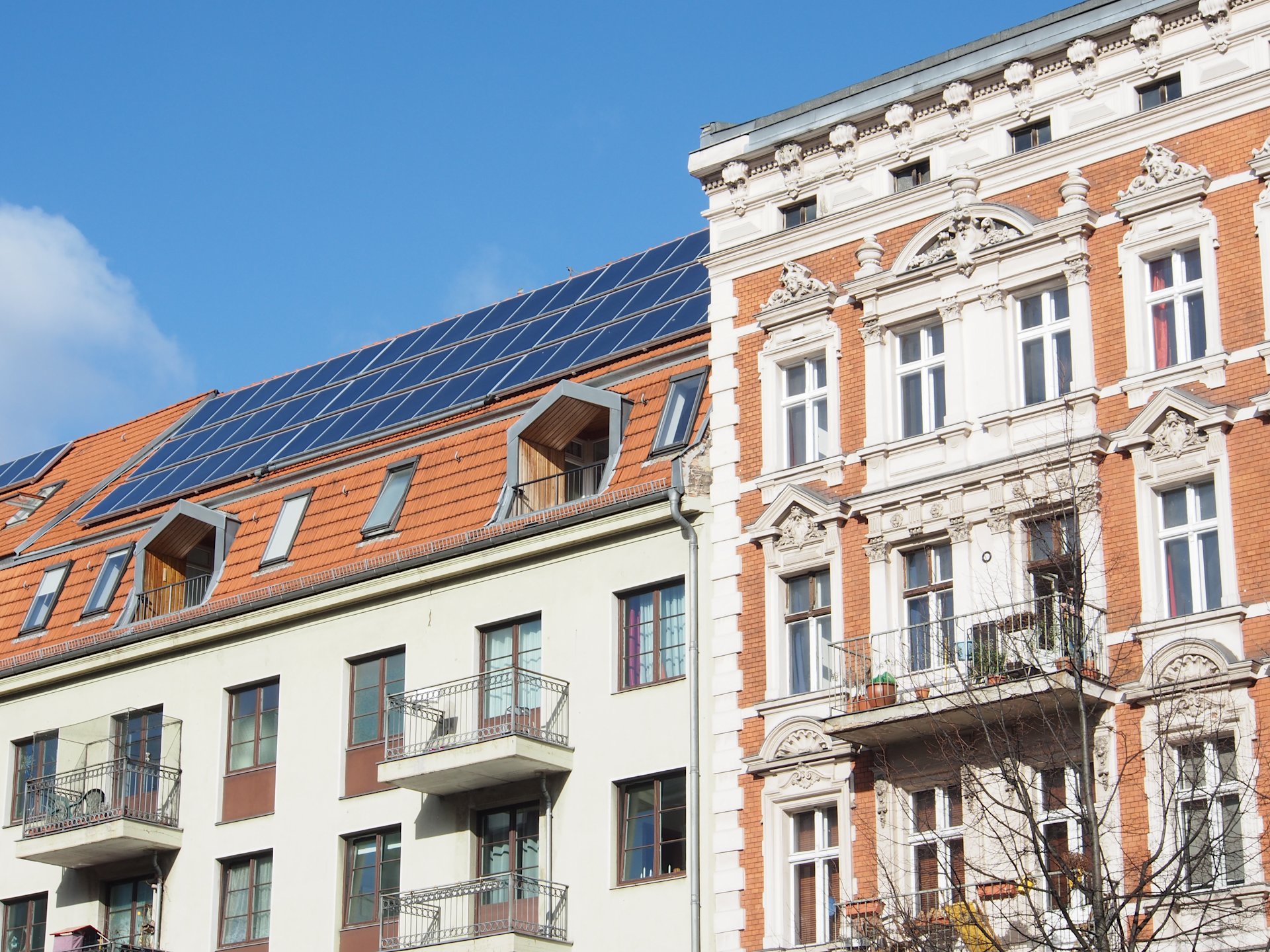 Solaranlage auf Altbau-Dach.