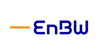Logo in blau und orange der EnBW