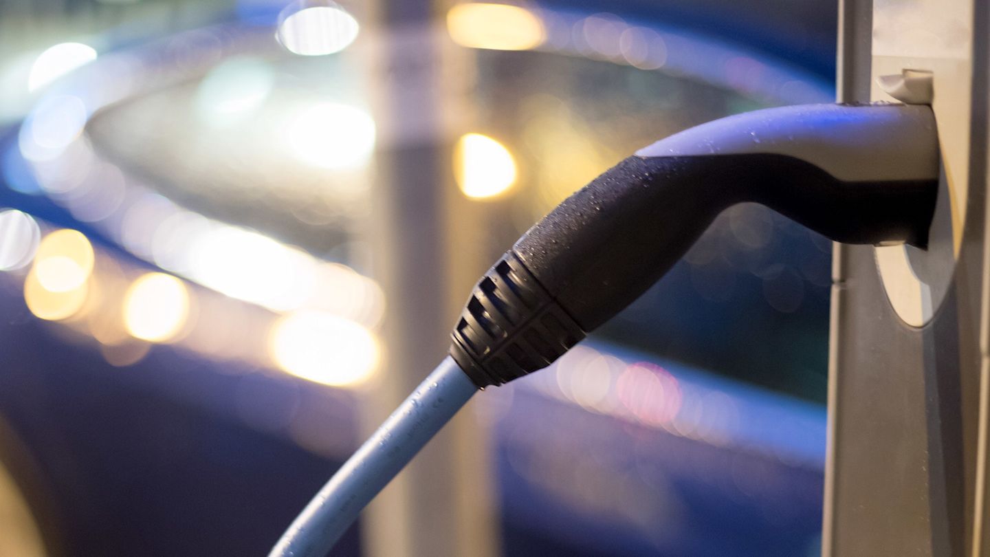 Ladestation in Nahaufnahme